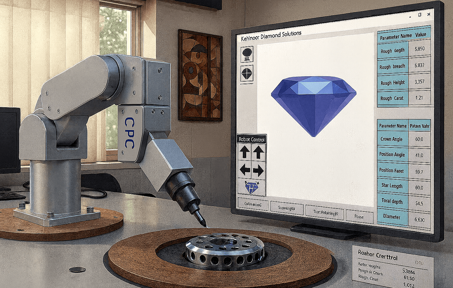 Diamond Polishing Automation System